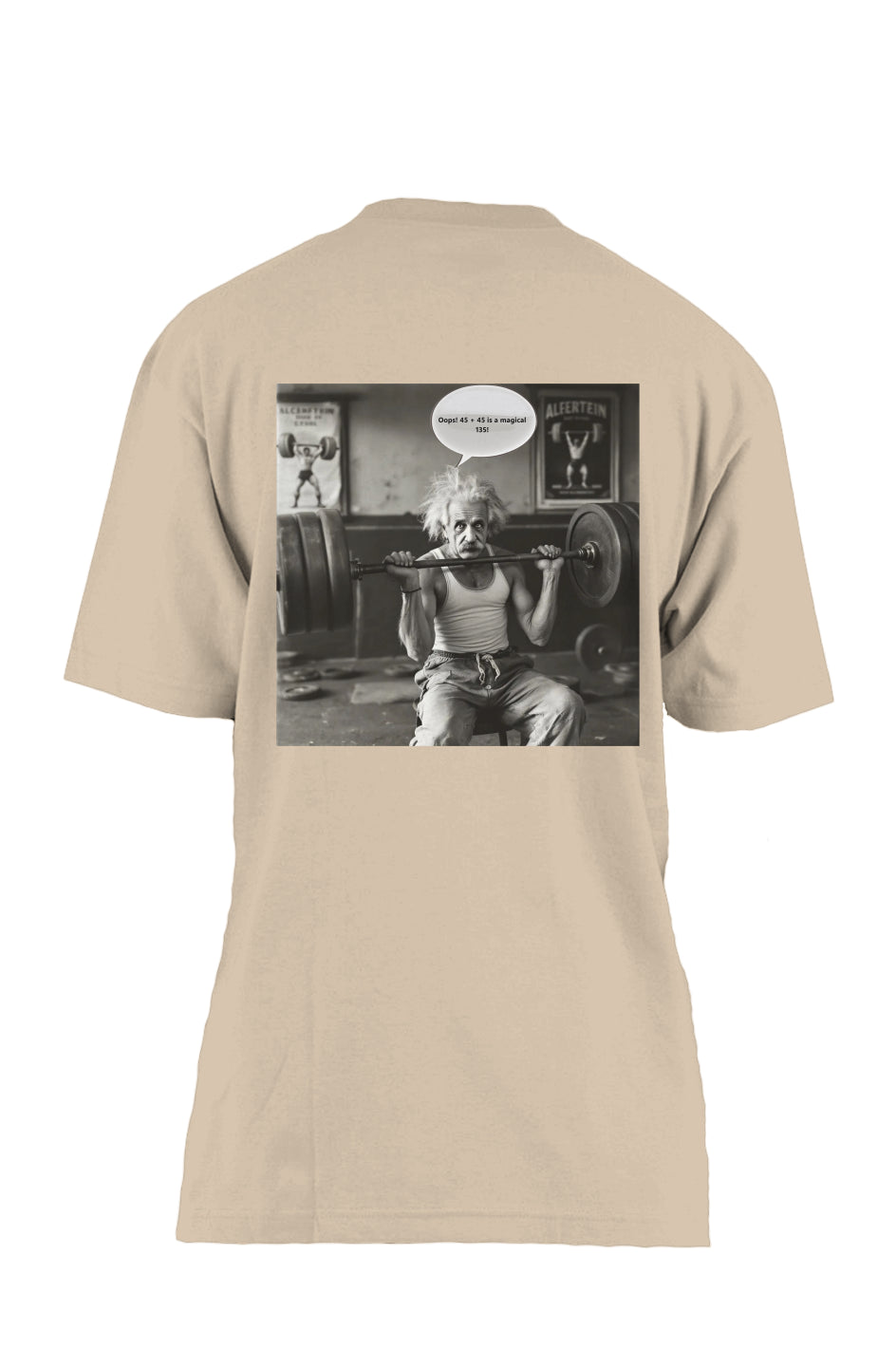 45+45=135 Oversized Heavyweight T Shirt