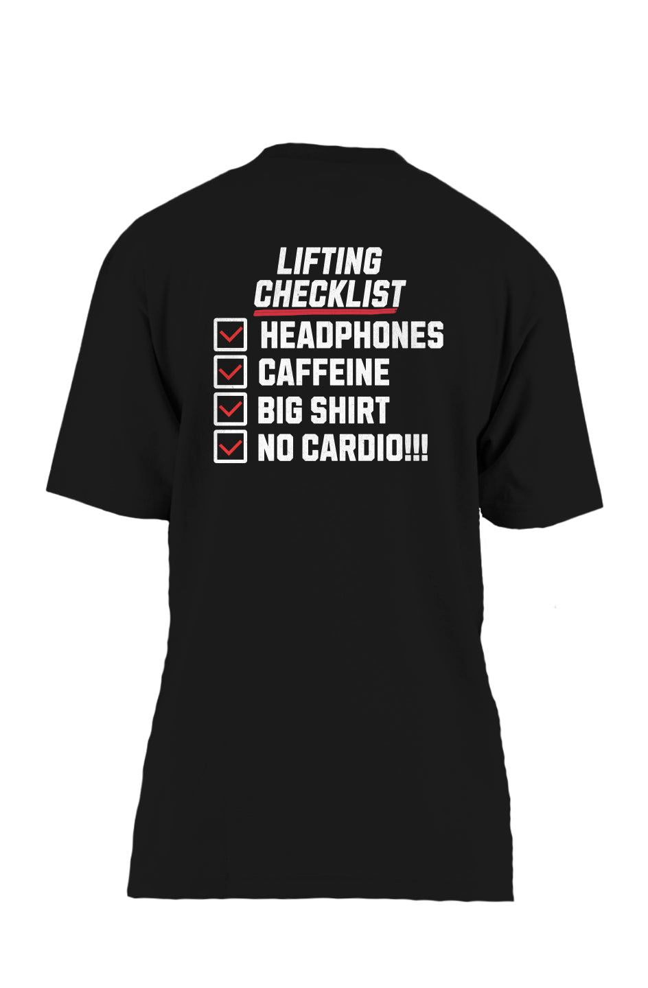 Lifting Checklist Oversized Heavyweight T Shirt