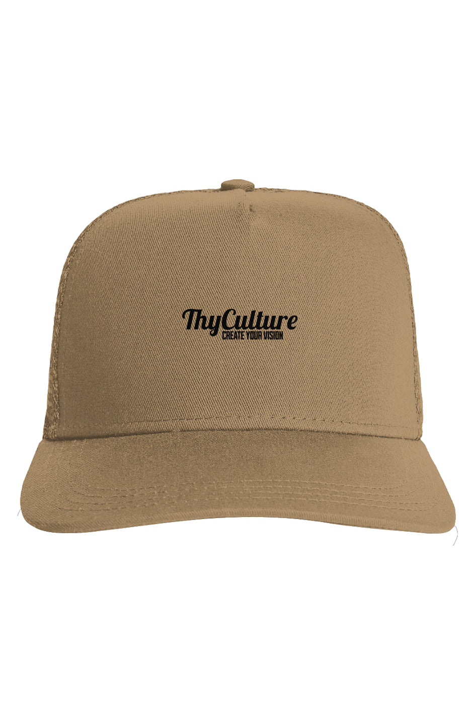 Thy Culture Stitch Khaki Stock Trucker Cap