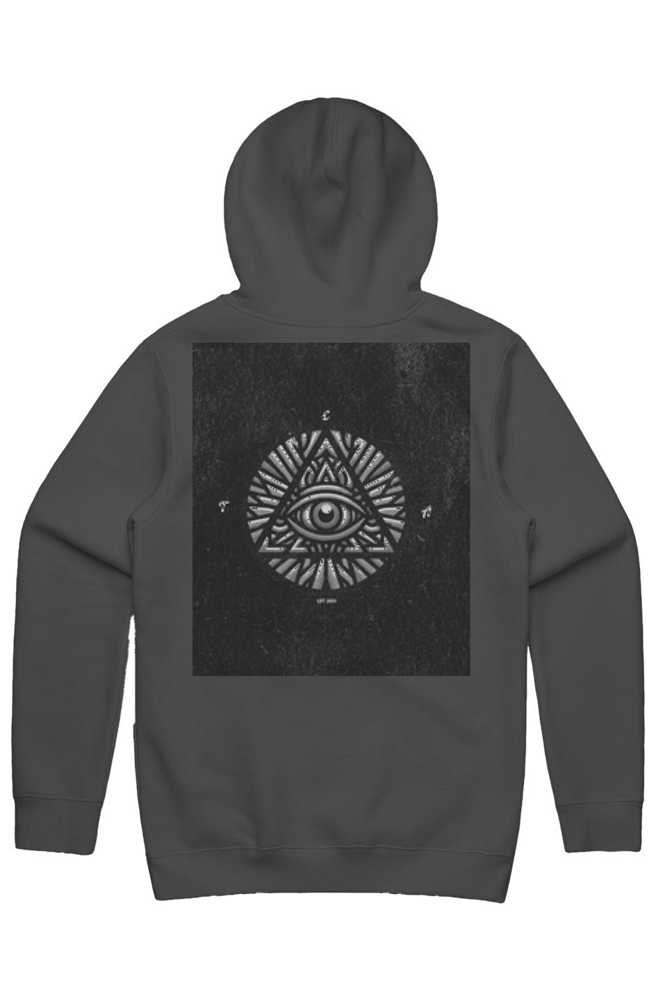 ALL SEEING EYE MENS STENCIL HOOD