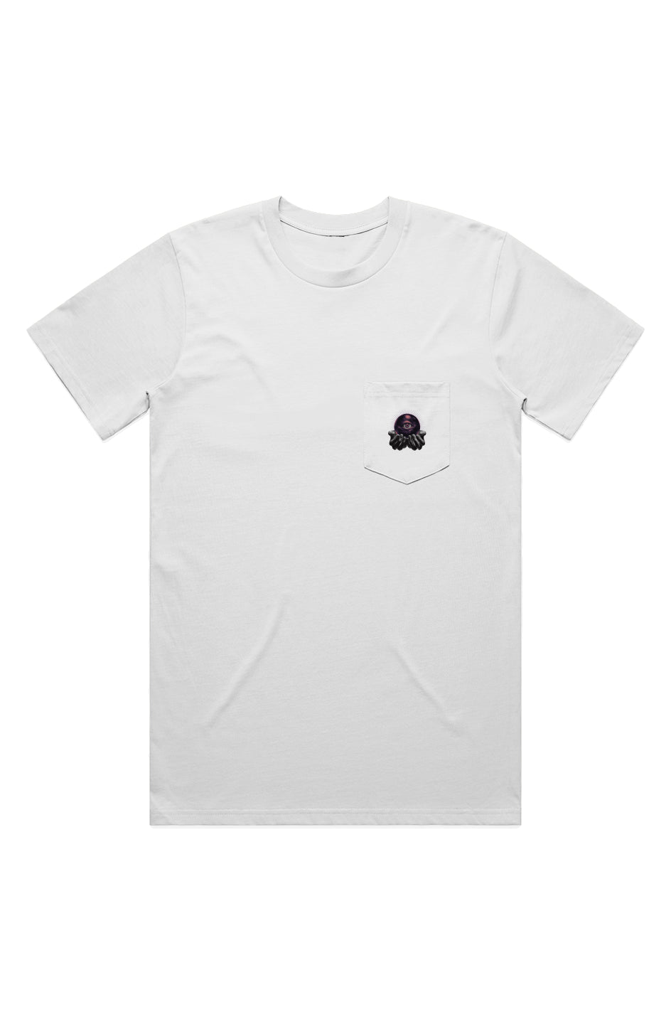 Palms White Classic Pocket Tee