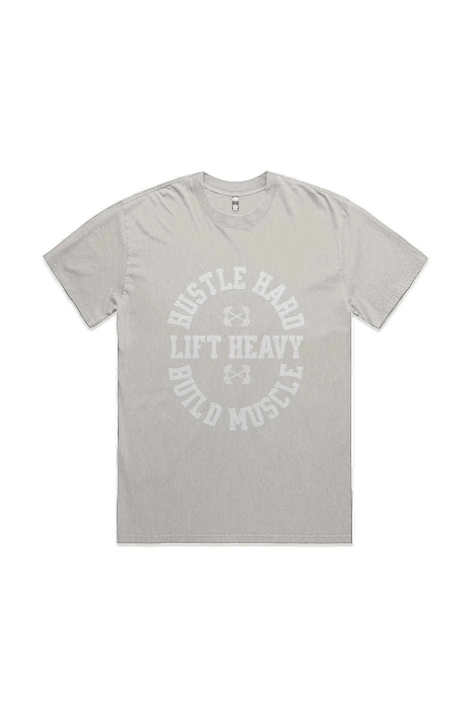 HUSTLE HARD BONE HEAVY FADED TEE