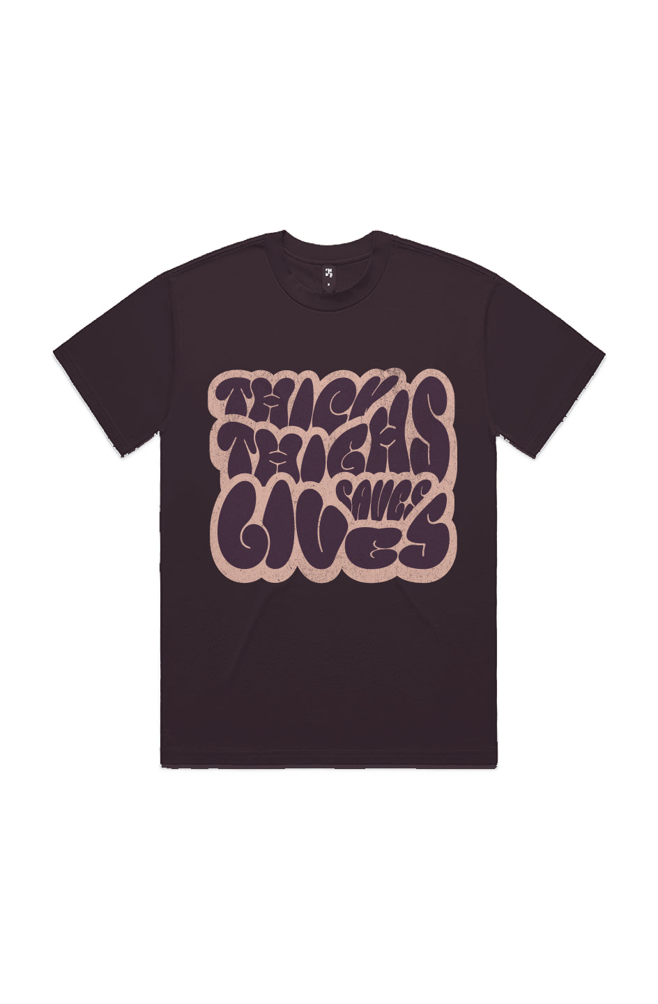 Thick Thighs Save Lives Plum HEAVY TEE