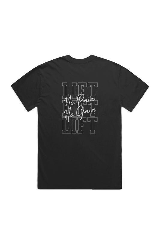 LIFT LIFT LIFT Black HEAVY FADED TEE