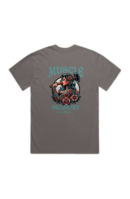 Muscle Hammer Grey HEAVY FADED TEE