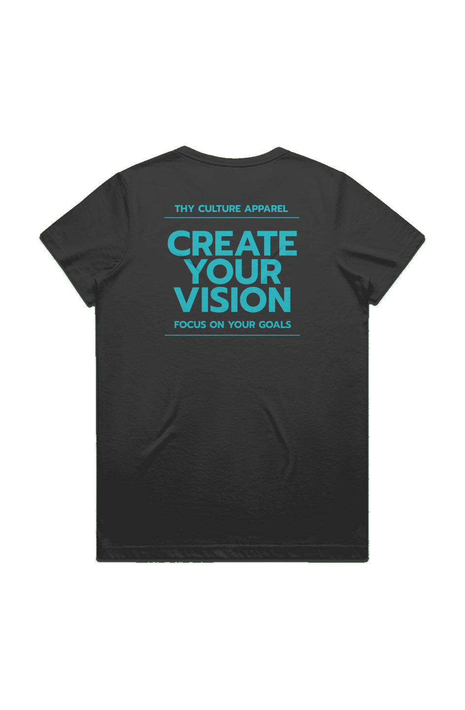 Focus On Your Goals Black WO'S ACTIVE BLEND TEE