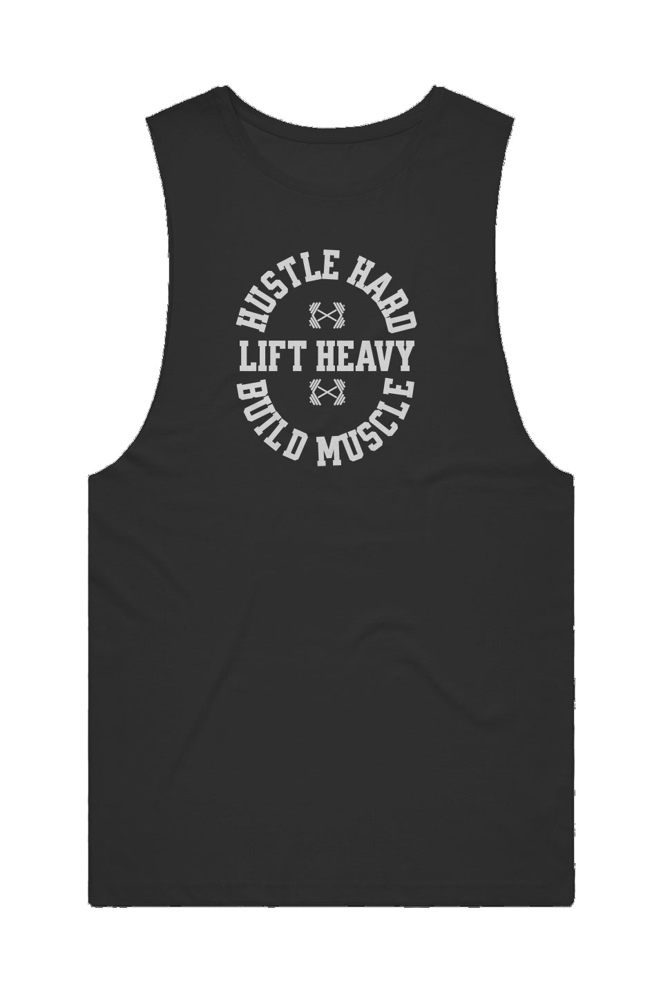 Hustle Hard Black Athlete Tank Top