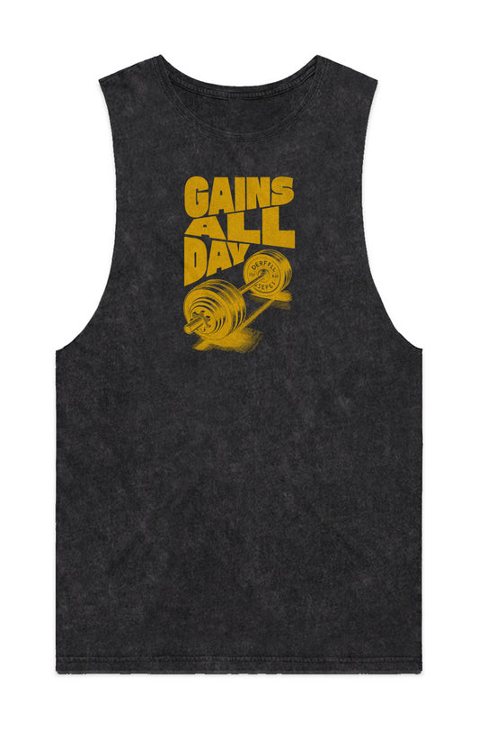 Gains All Day MENS STONE WASH BARNARD TANK