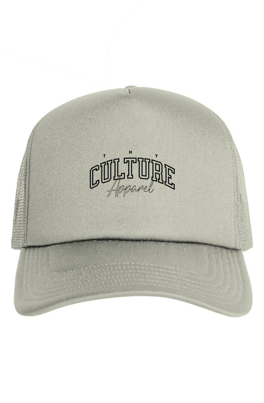 Thy Logo V3 Black Lettering Frame Foam Trucker Cap