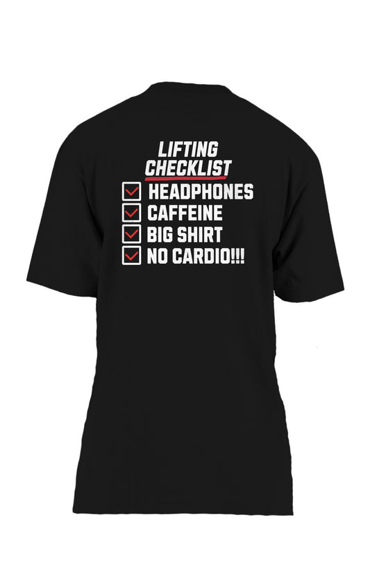 Lifting Checklist Oversized Heavyweight T Shirt